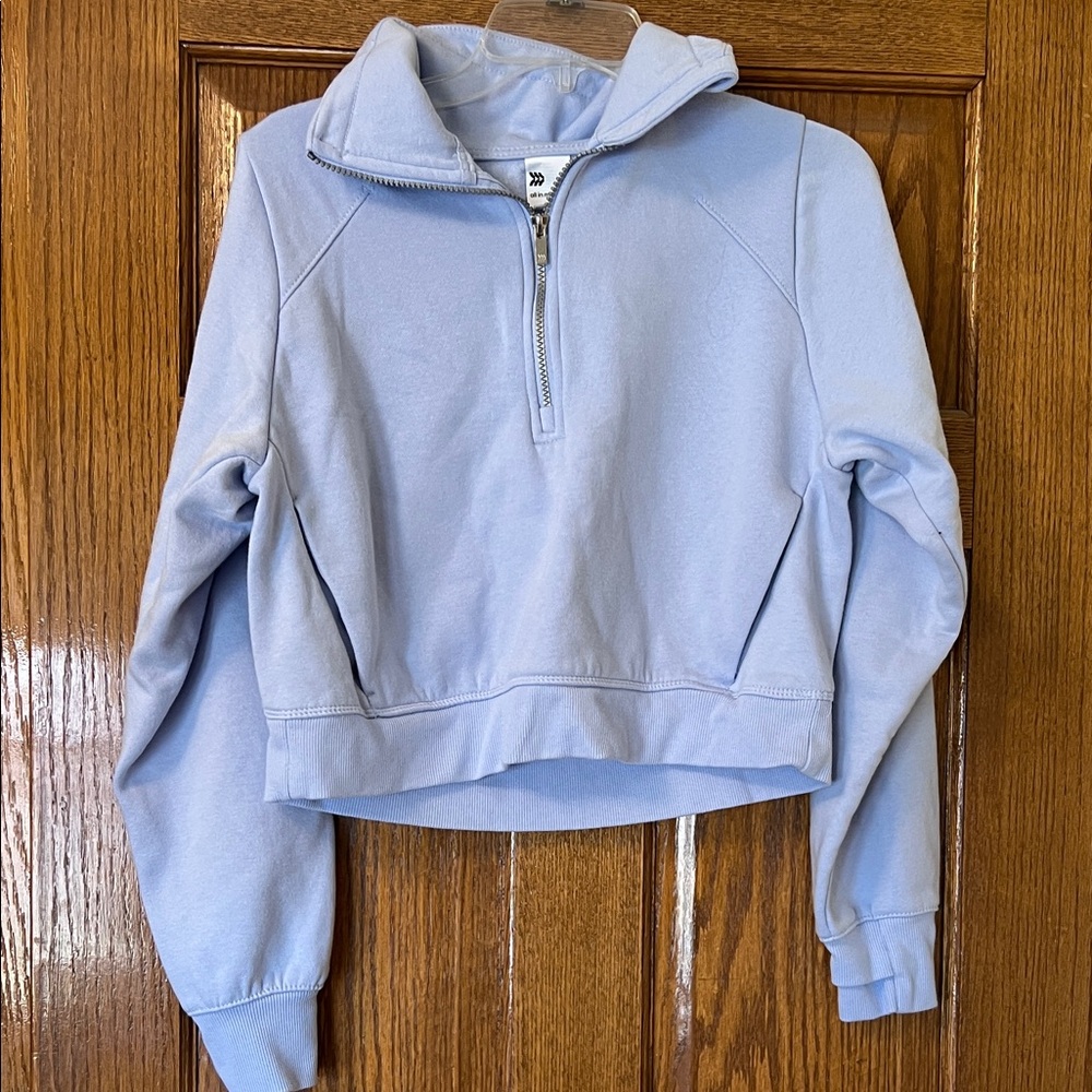 All in Motion Light Blue Women's Quarter-Zip Hoodie